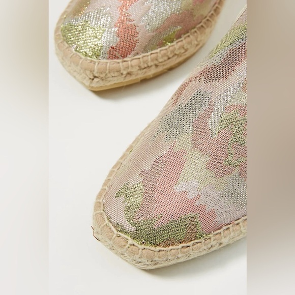 Anthropologie Glittered Camo Espadrilles Size 6.5 - Picture 2 of 8